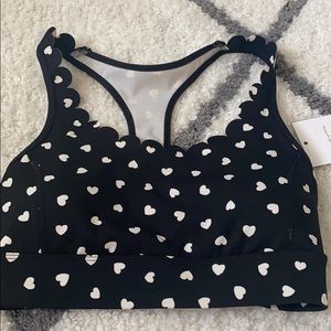 COPY - Kate spade scalloped sports bra. Heart beat